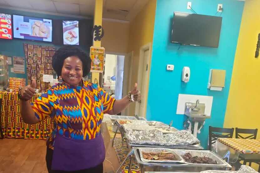 Chef Angella Adibu runs Angie Winners Kitchen, a West African restaurant in Grand Prairie.
