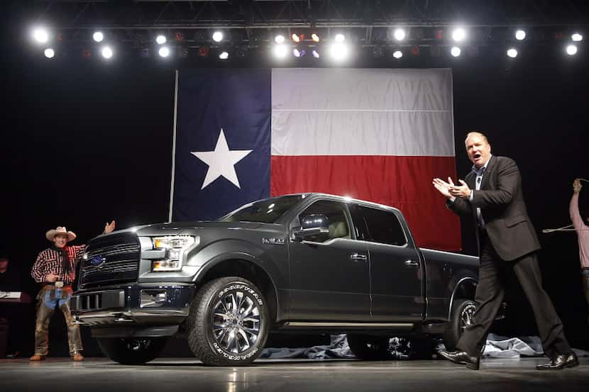 Ford Motor Co. executive director of North American product engineering Frank Davis unveils...