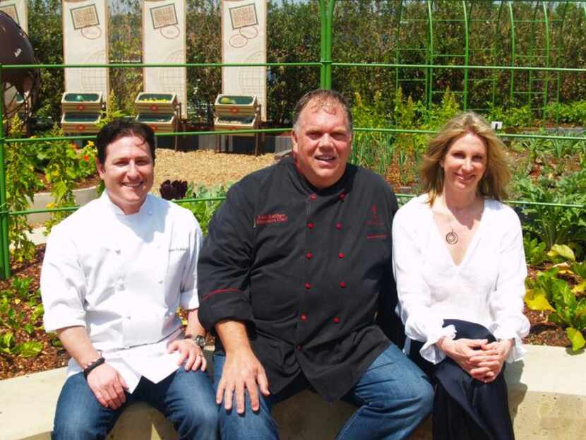 
Dallas chefs Scott Gottlich (left) and Kent Rathbun and restaurateur Lynae Fearing will...