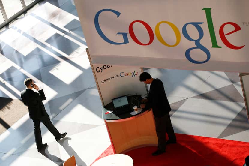 ORG XMIT: NYML112 In this photo made Monday, Jan. 11, 2010, a Google logo is displayed at...