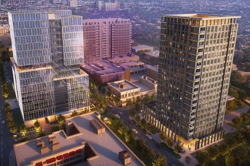 Dallas developer Woods Capital is working on plans for two towers with residential and...