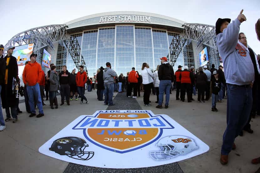 
AT&T Stadium is used to large crowds, such as the Cotton Bowl in January, but this will be...