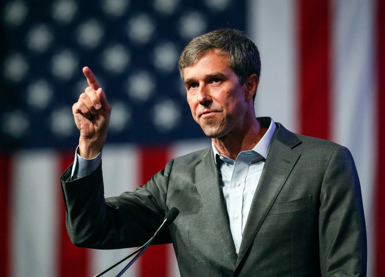 Rep. Beto O'Rourke speaks at the Texas Democratic Convention in Fort Worth on June 22, 2018.