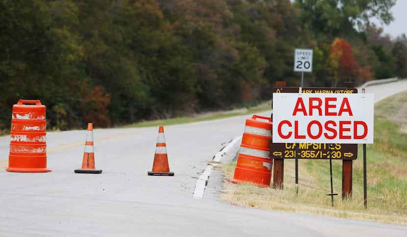 
A road leading to the marina at Cedar Hill State Park remains closed. Heavy spring floods...