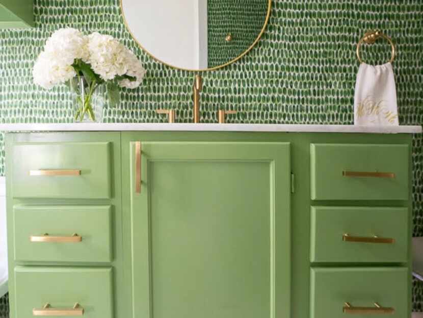 green bathroom