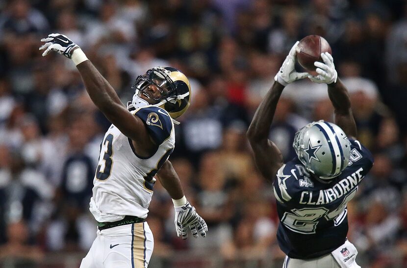 Cornerback Morris Claiborne recorded an interception during the Cowboys' 34-31 win over the...