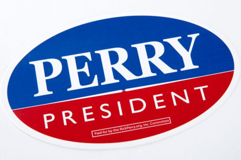 Bumper stickers for 2012 Republican presidential candidates: Rick Perry 01222012xNEWS