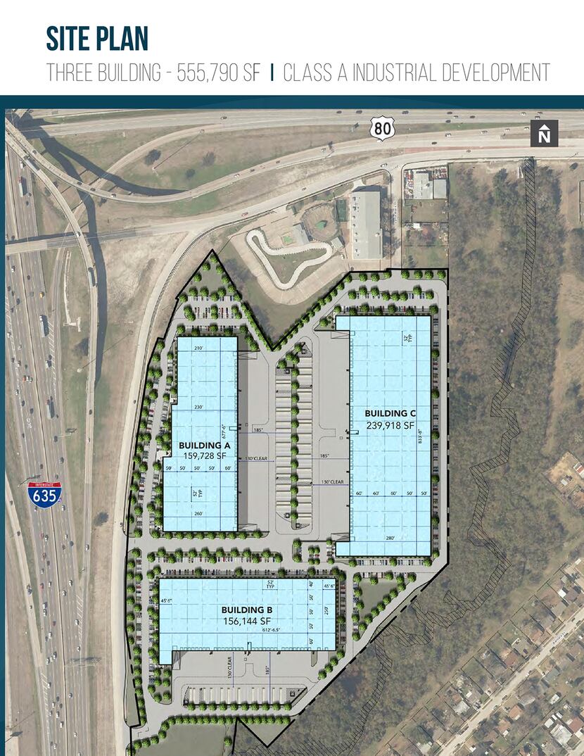 Mesquite 635, a Class A industrial business park, will sit on 38 acres at the Southeast...
