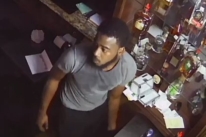 Surveillance footage shows the man who broke into two Camp Bowie West Boulevard restaurants...