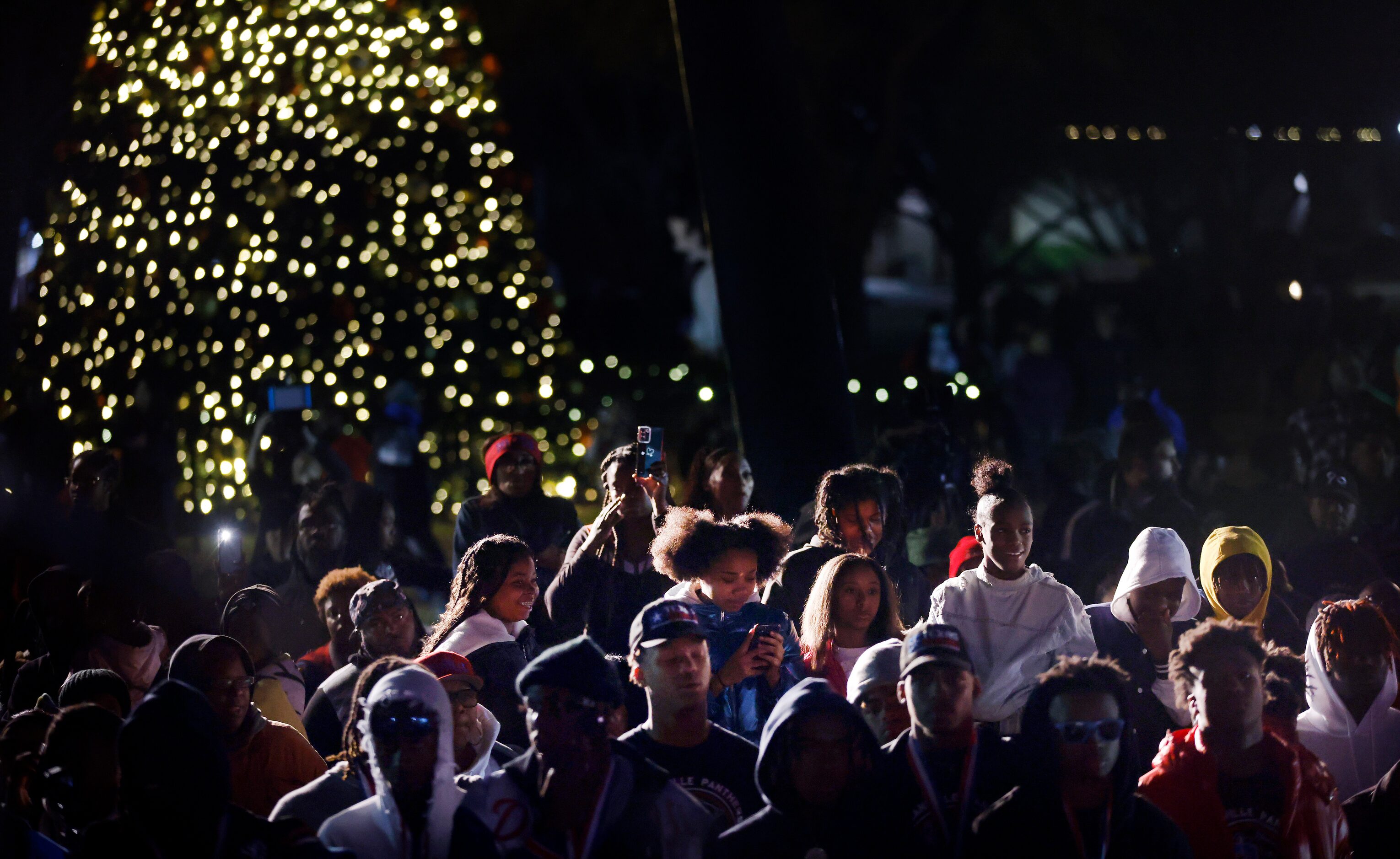 Students and parents gathered in Armstrong Park to celebrate the Duncanville High School...