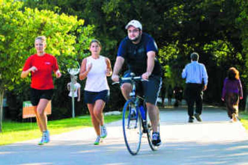  The Katy Trail is a hotspot for pedestrians and cyclists at a range of speeds. The Friends...