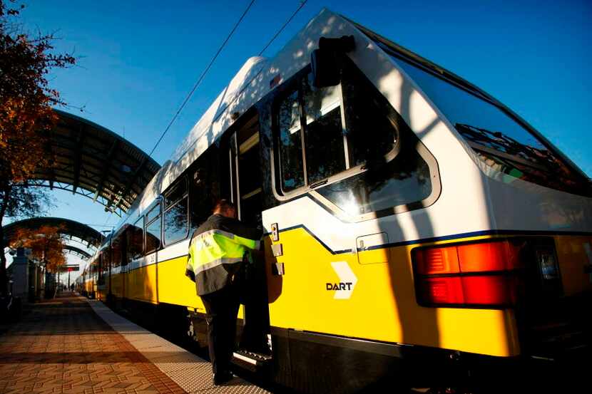 All DART rail lines were running behind schedule Thursday after an accident near the West...