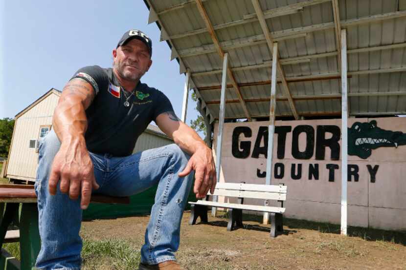 Gary Saurage, co-owner of Gator Country, provides a home for reptiles and rehabilitates...