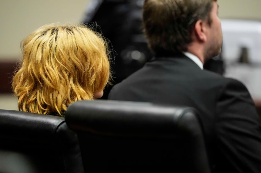 Colt Gray sits in the Barrow County courthouse during his first appearance for the Wednesday...