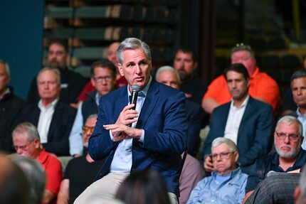 House Minority leader Kevin McCarthy, R-Calif., speaks in Monongahela, Pa., on Sept. 23, 2022. 