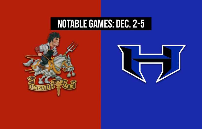Notable games for the week of Dec. 2-5 of the 2020 season: Lewisville vs. Hebron.