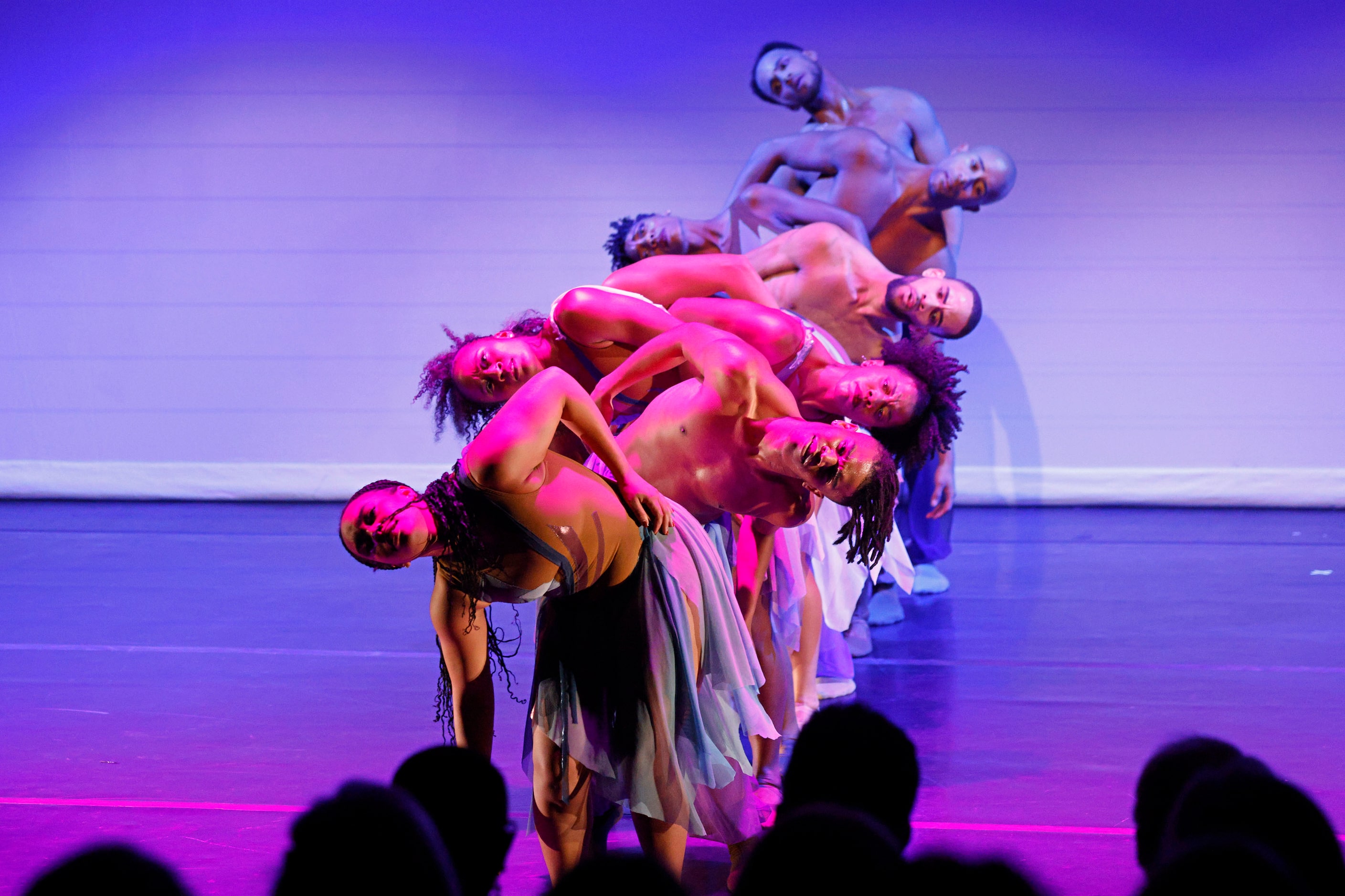 Former Dallas Black Dance Theatre dancers perform “ When the Wind Blows,” choreographed by...