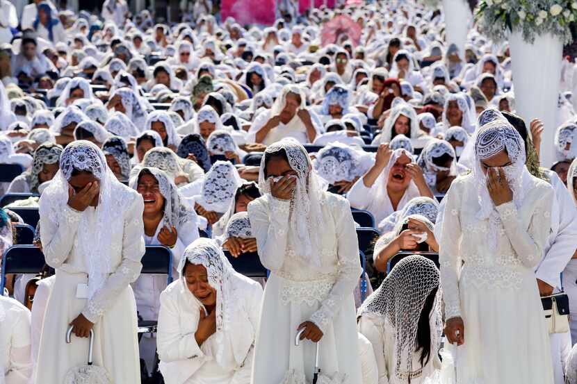 Members of the faith take part in the annual Holy Convocation of "La Luz del Mundo" (The...