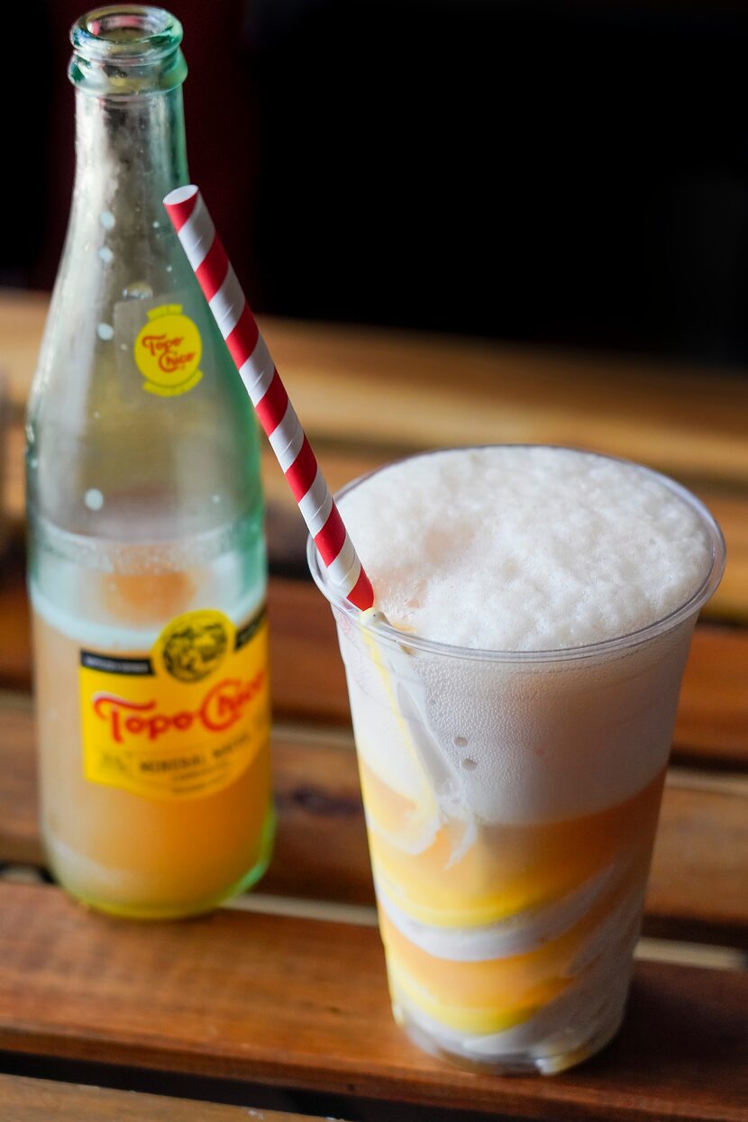 Topo Chico Aqua Fresca Float at Dude Sweet Chocolate in Oak Cliff 