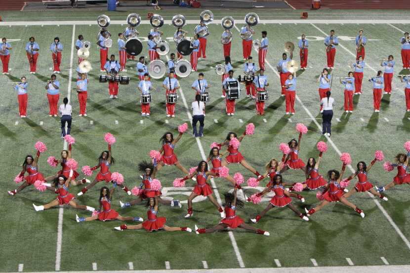  A high school half-time show at Irving Schools Stadium. DMN File Photo.