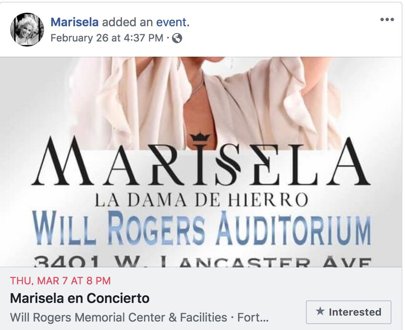 Marisela en Fort Worth 
