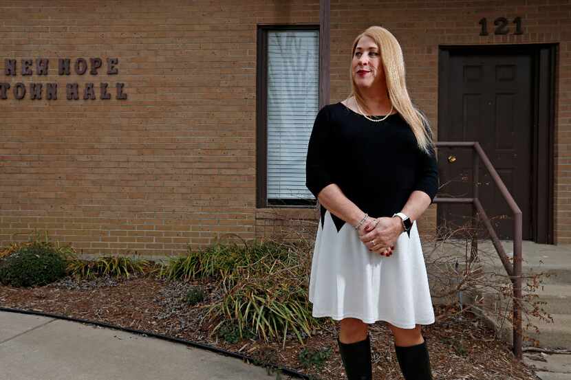 New Hope Mayor Jess Herbst is the first openly transgender mayor in Texas. (Jae S. Lee/Staff...