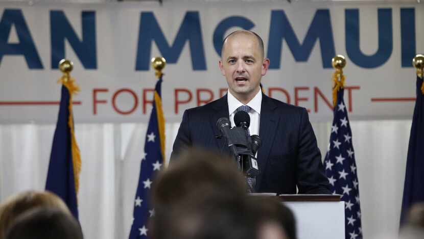 Former CIA agent Evan McMullin announces his presidential campaign as an Independent...