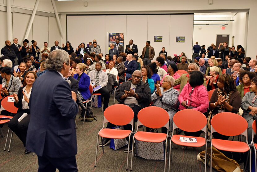 DISD Superintendent Michael Hinojosa spoke during a Dallas Independent School District...