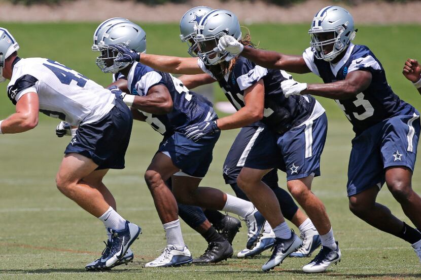 Dallas special teams practice during the Dallas Cowboys full-squad minicamp practice at the...
