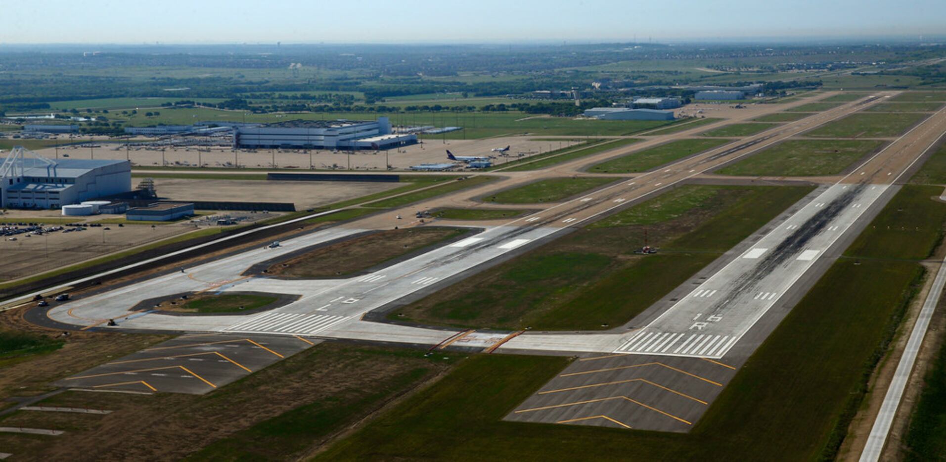 The extension of the main runway at Fort Worth's Alliance Airport brings it to 11,000 feet....