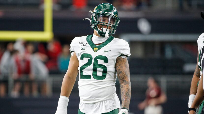 Baylor linebacker Terrel Bernard (26) during the Big 12 Championship game against Oklahoma...