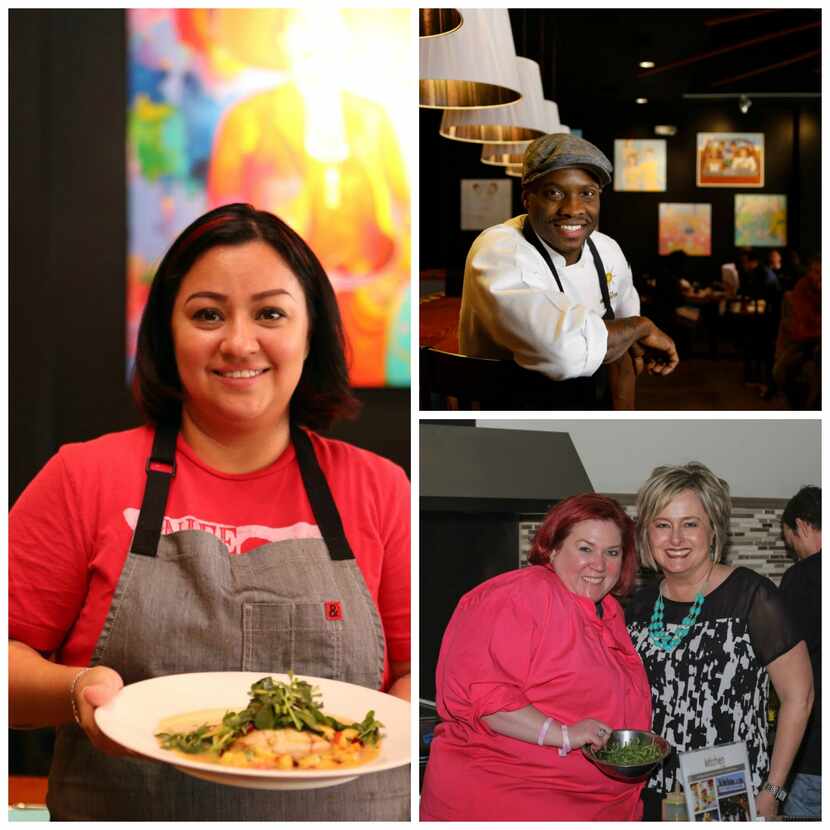 Past chefs at Kitchen LTO include (clockwise, from left) Anastacia Quiñones, Eric Shelton...
