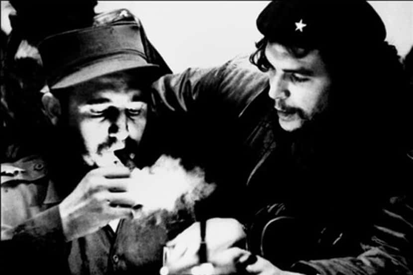 (FILES) This file photo taken in the 60s shows then-Cuban Prime Minister Fidel Castro (L)...