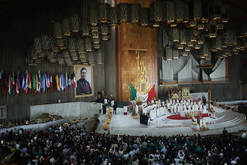 Cardinal Marcello Semeraro presides over the beatification ceremony of Rev. Moisés Lira at...