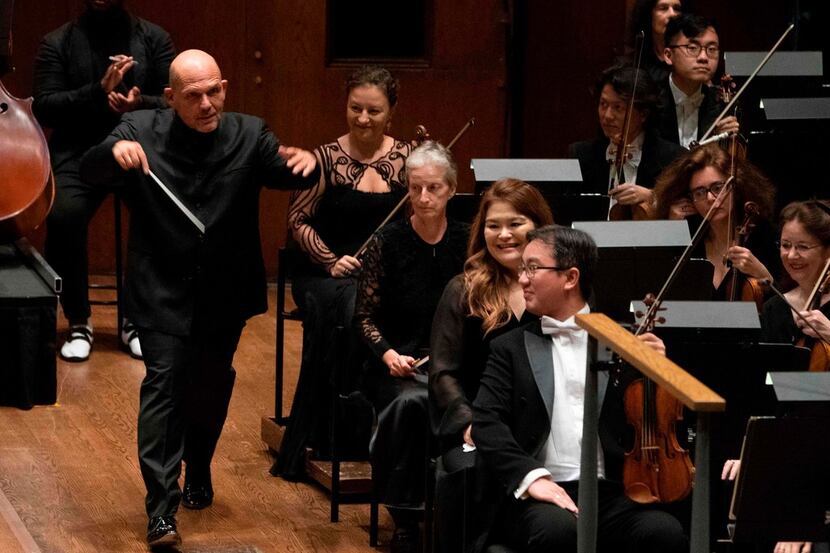 Music Director Jaap van Zweden walked onto the stage at David Geffen Hall, Lincoln Center,...