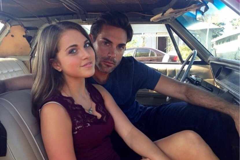 
Anne Winters and Drew Fuller pose behind the scenes of Showtime’s Fatal Instinct.
