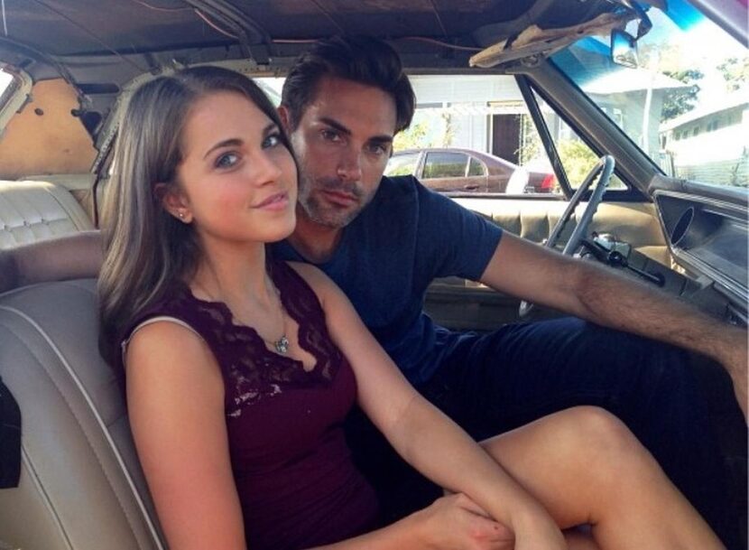 
Anne Winters and Drew Fuller pose behind the scenes of Showtime’s Fatal Instinct.
