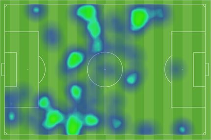 Arturo Rodriguez heat map against Lansing