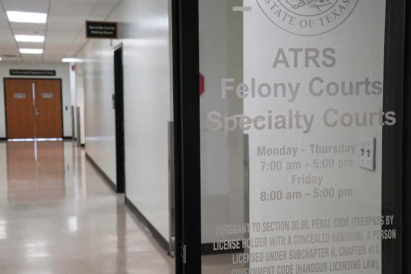 The hallway into Assessment, Treatment, and Research Services Felony and Specialty Courts at...