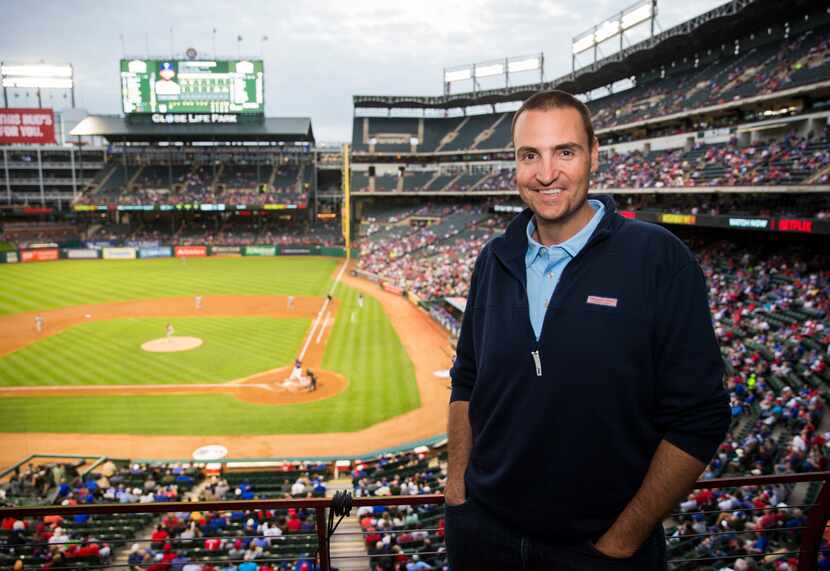 FILE — Former MLB pitcher Chris Young sits in a suite during the first inning of an MLB game...