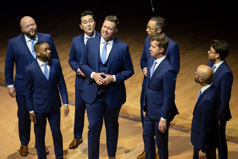 Presented by the Dallas Symphony Orchestra, Cantus performs a Christmas concert at the...
