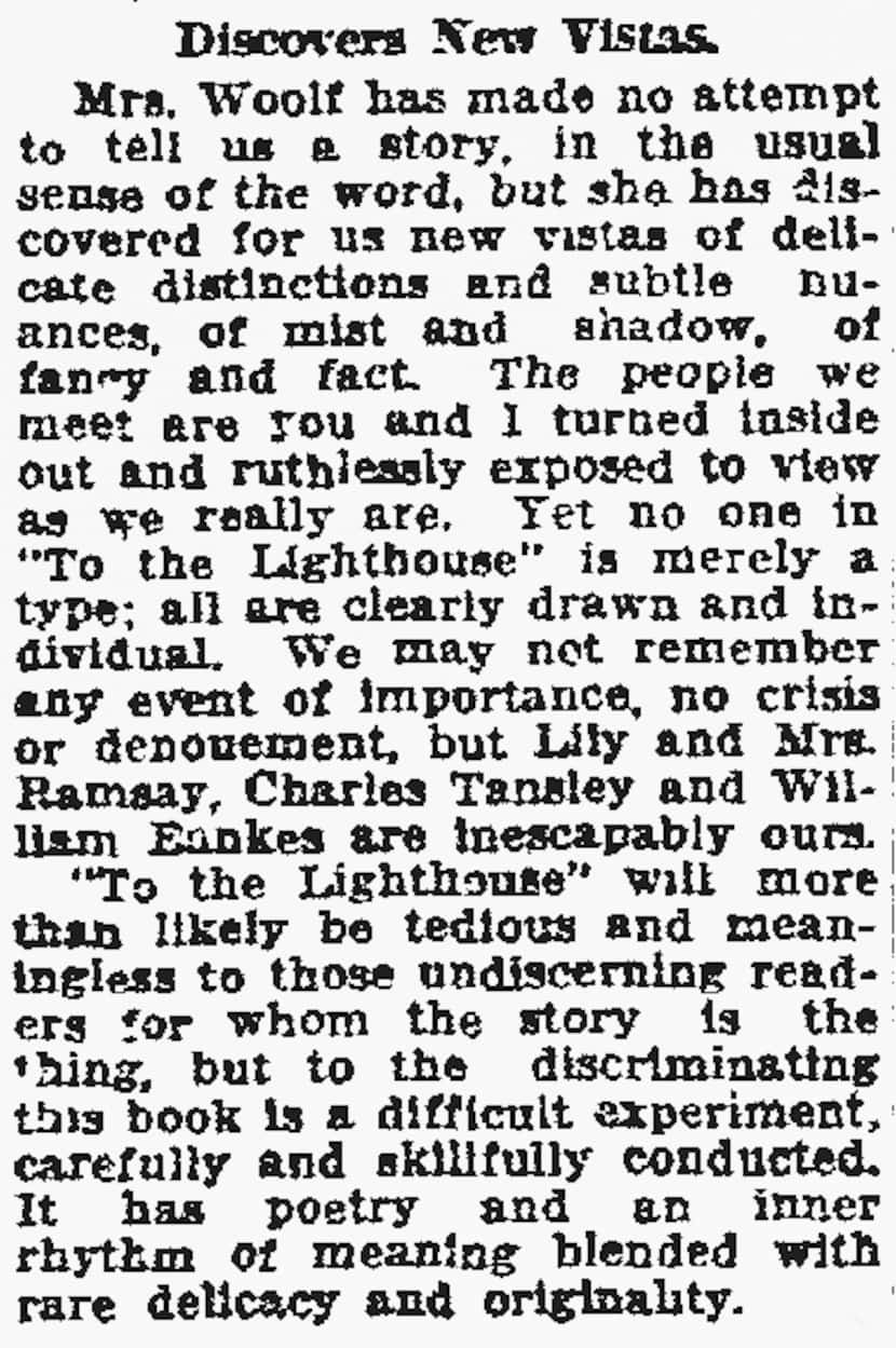 May 22, 1927, article from The Dallas Morning News