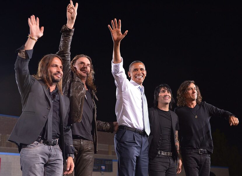 Maná junto a Barack Obama. Foto GETTY IMAGES