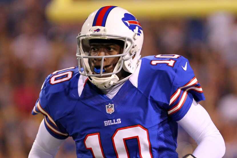 In this file photo, Vince Young plays in a preseason game with the Buffalo Bills. (Timothy...