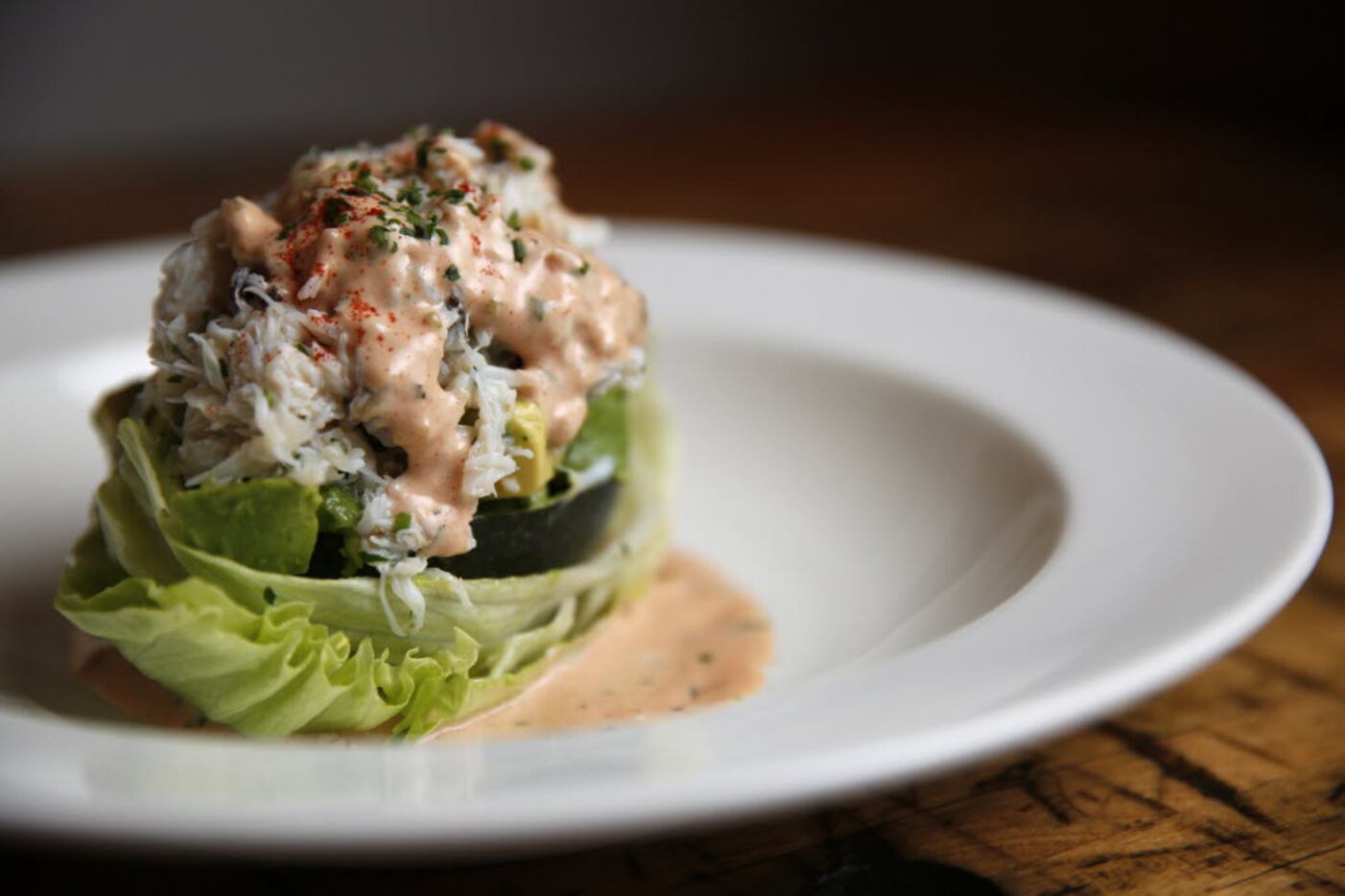 Dungeness crab with avocado at Montlake Cut