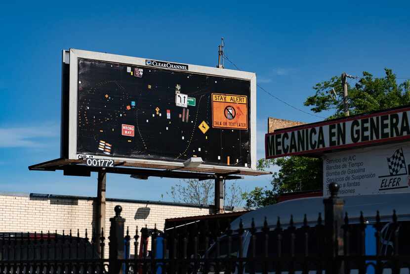 Chris Wright Evans’ "Reflectors" features various road signs on a black background and reads...