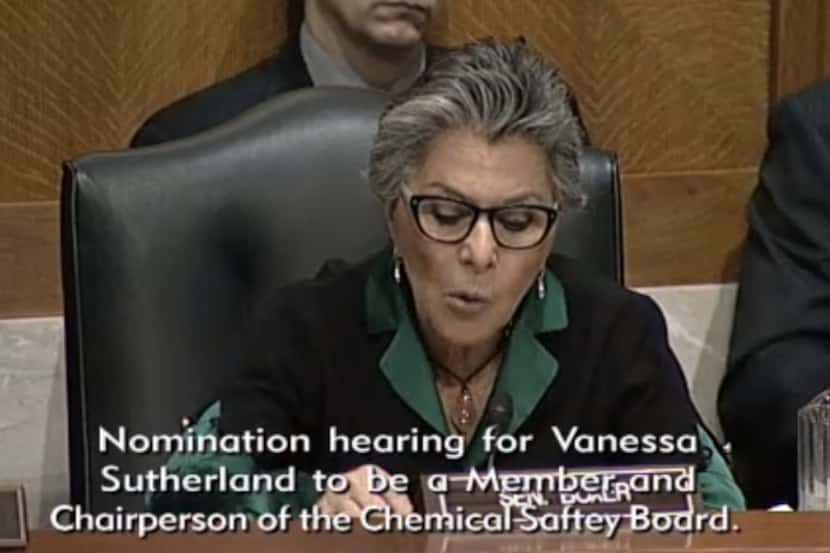  Sen. Barbara Boxer, D-Calif., pressed President Obama's nominee to lead the Chemical Safety...