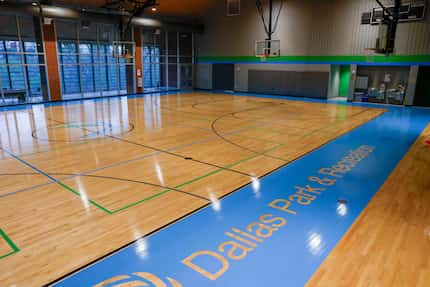The basketball court at the Willie B. Johnson Recreation Center pictured, Tuesday, April 9,...