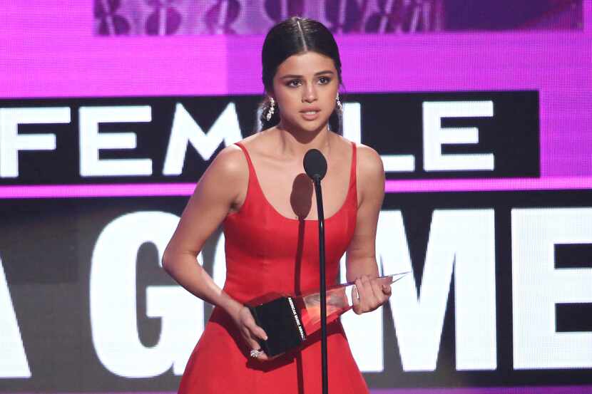 Recording artist Selena Gomez won pop-rock female at the American Music Awards on Sunday,...