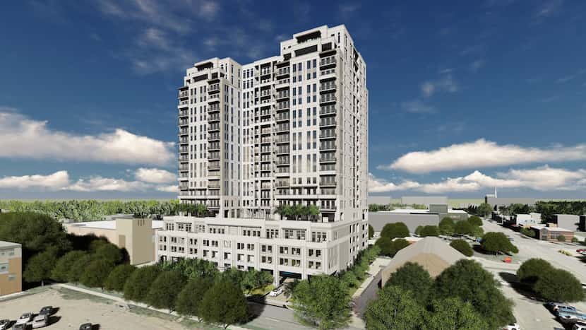 Crescent Communities' new Novel Turtle Creek high-rise is being built just south of Highland...